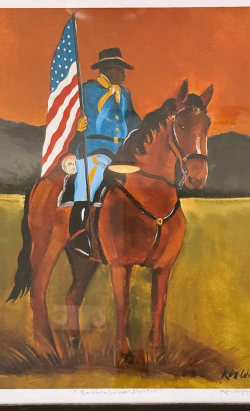 Buffalo Soldier on a Horse