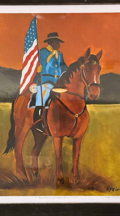 Buffalo Soldier on a Horse